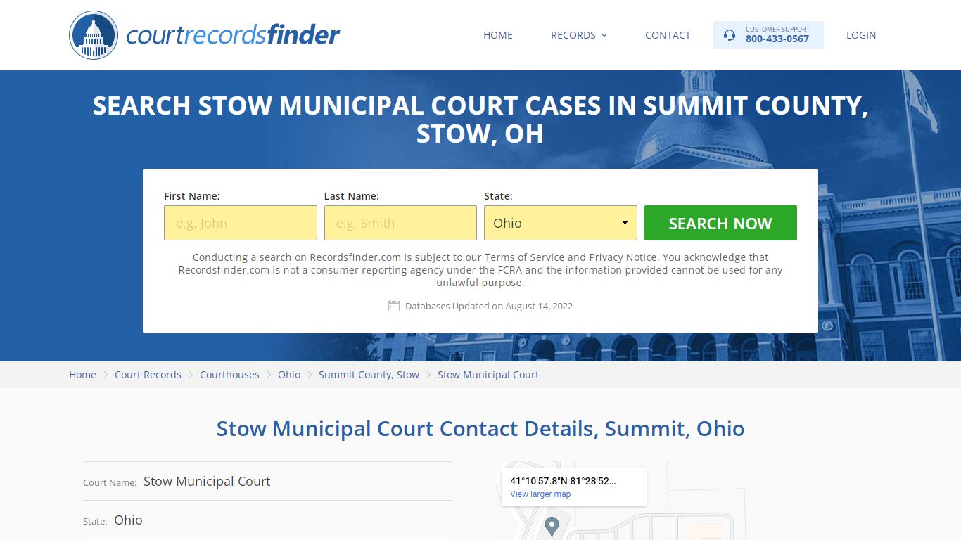 Stow Municipal Court Case Search - Summit County, OH ...